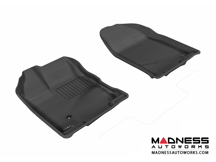 Ford Edge Floor Mats (Set of 2) - Front - Black by 3D MAXpider